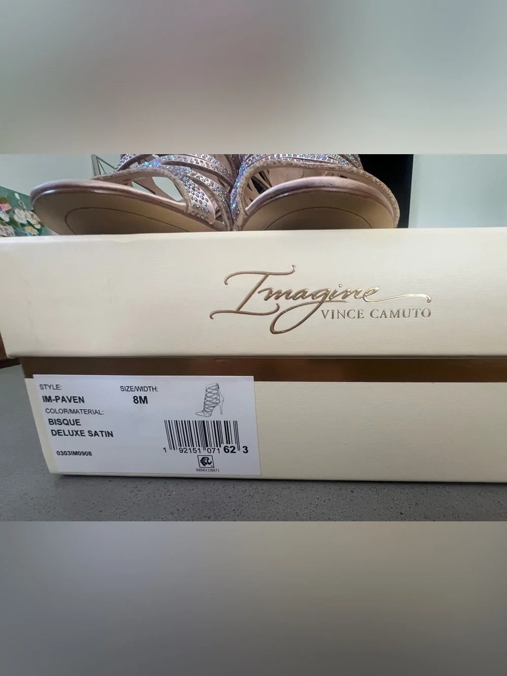 Vince Camuto Imagine Deluxe Satin Bisque Shoe 8